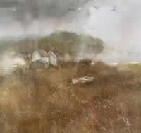 Dinghy and Fog by Joyce Wood